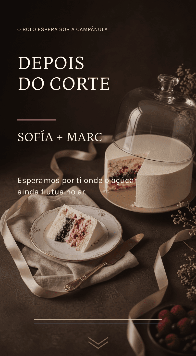 Revelação do género — A pastelaria do segredo — Depois do corte