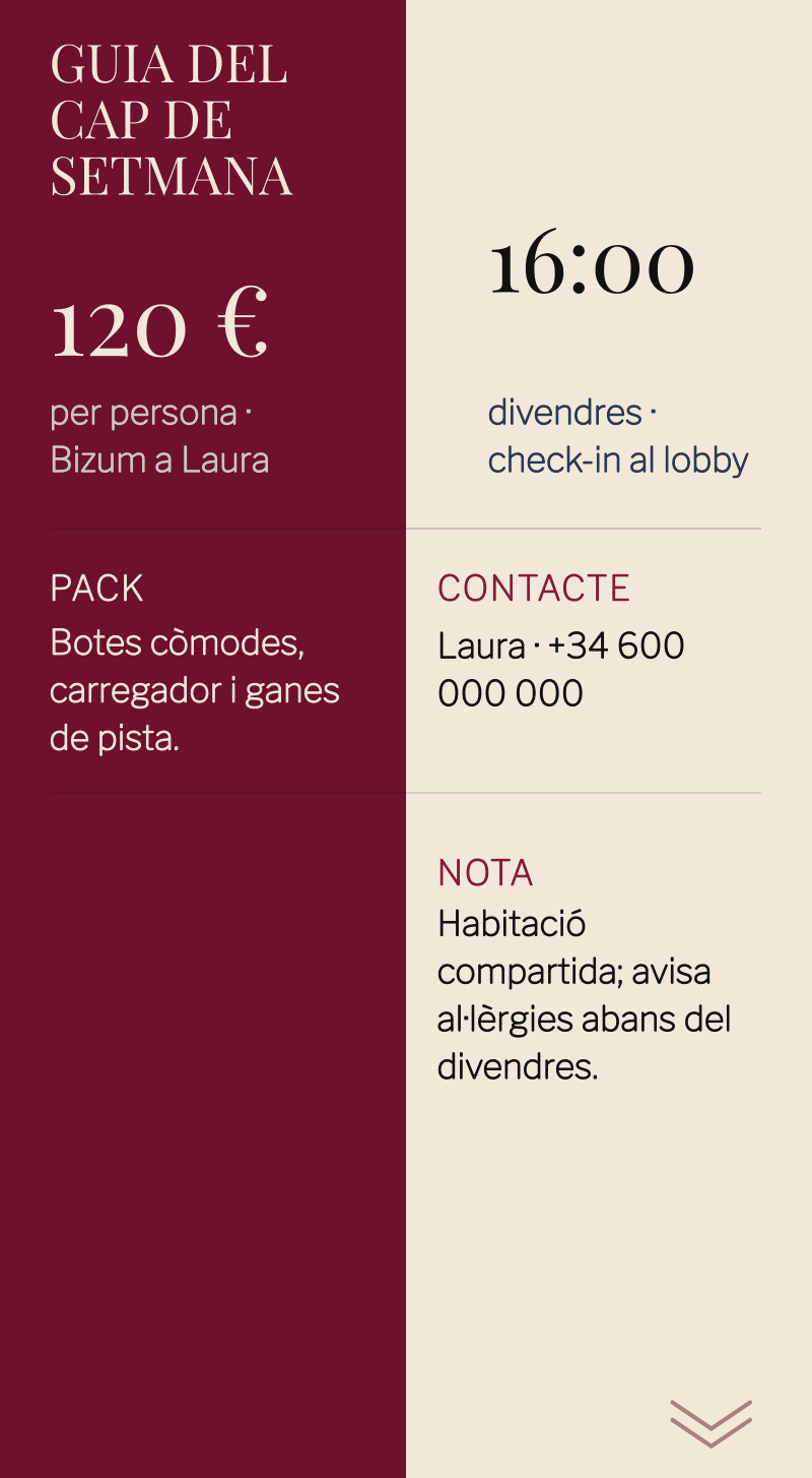 Comiat — Last Rodeo — Guia del cap de setmana