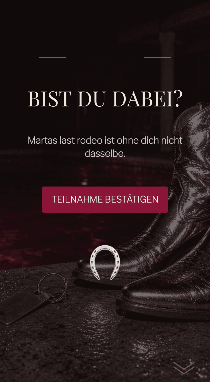Junggesellinnenabschied — Last Rodeo — RSVP