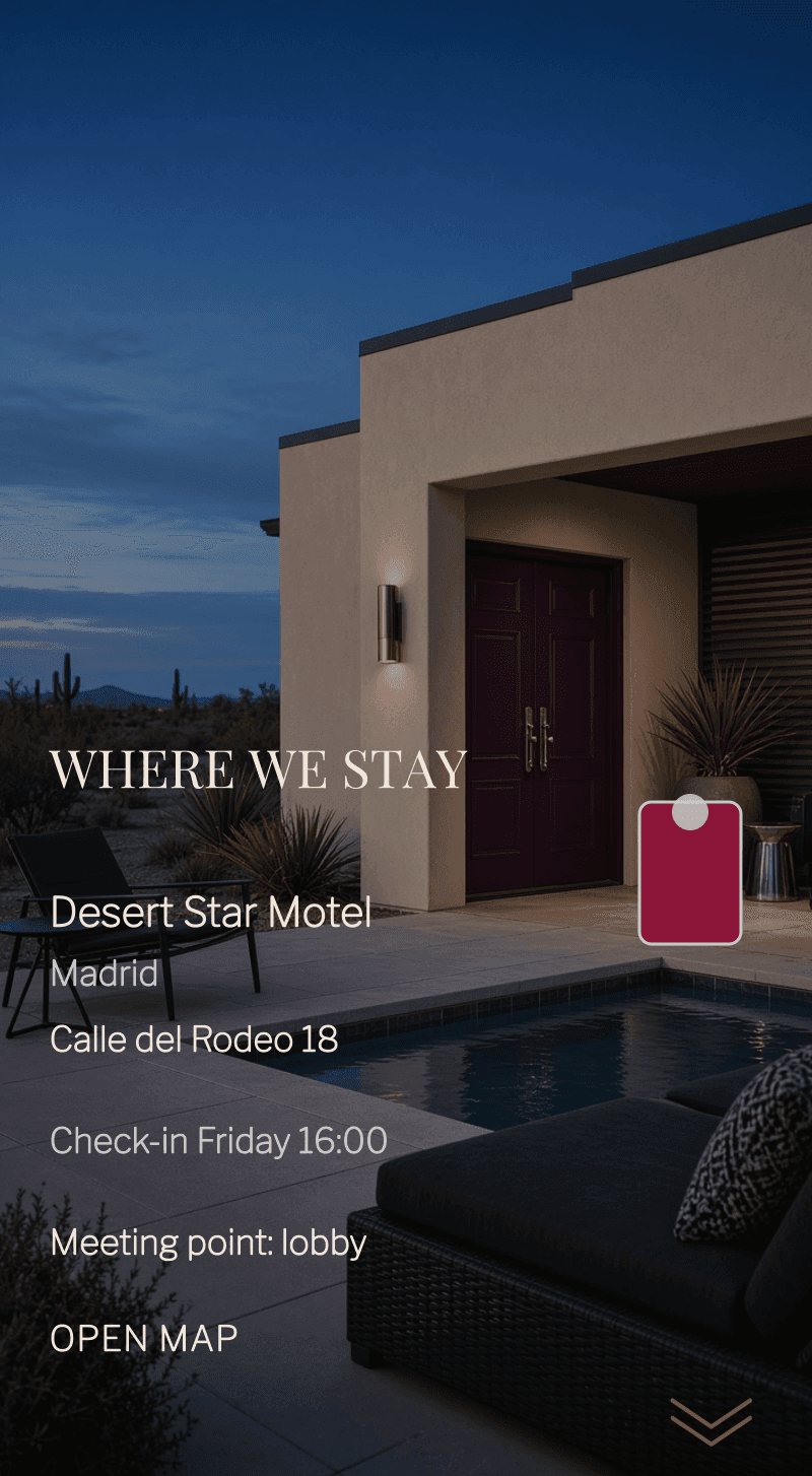 Bachelorette — Last Rodeo — Where we stay