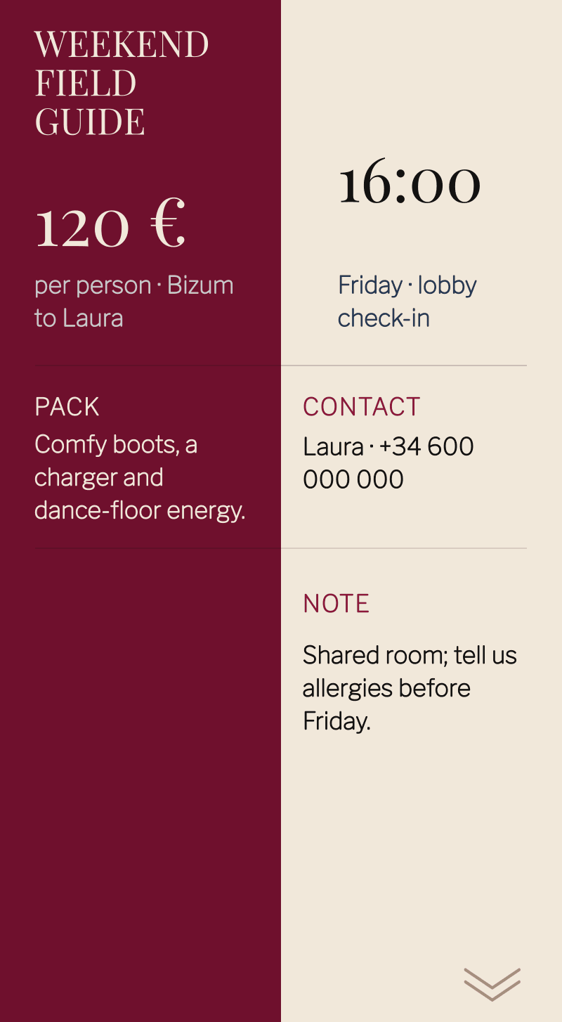 Bachelorette — Last Rodeo — Field guide