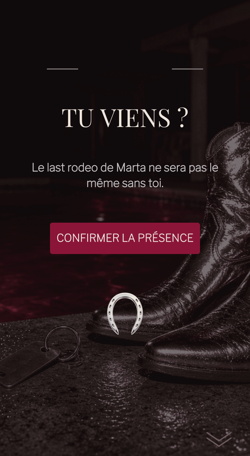 Enterrement de vie — Last Rodeo — RSVP