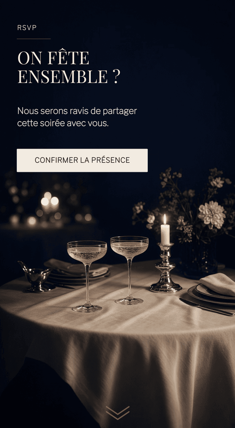 Anniversaire — Silver Chapter — RSVP