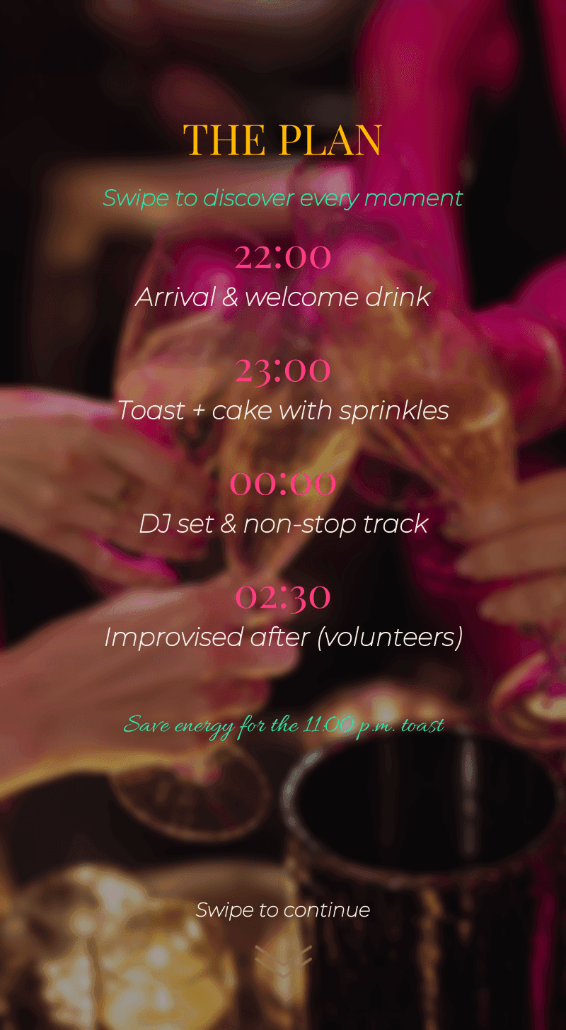 Neon Party — Adult Birthday — Plan