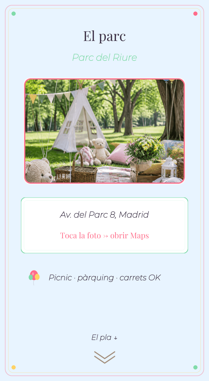 Aniversari Infantil — Festa de Globus — El parc