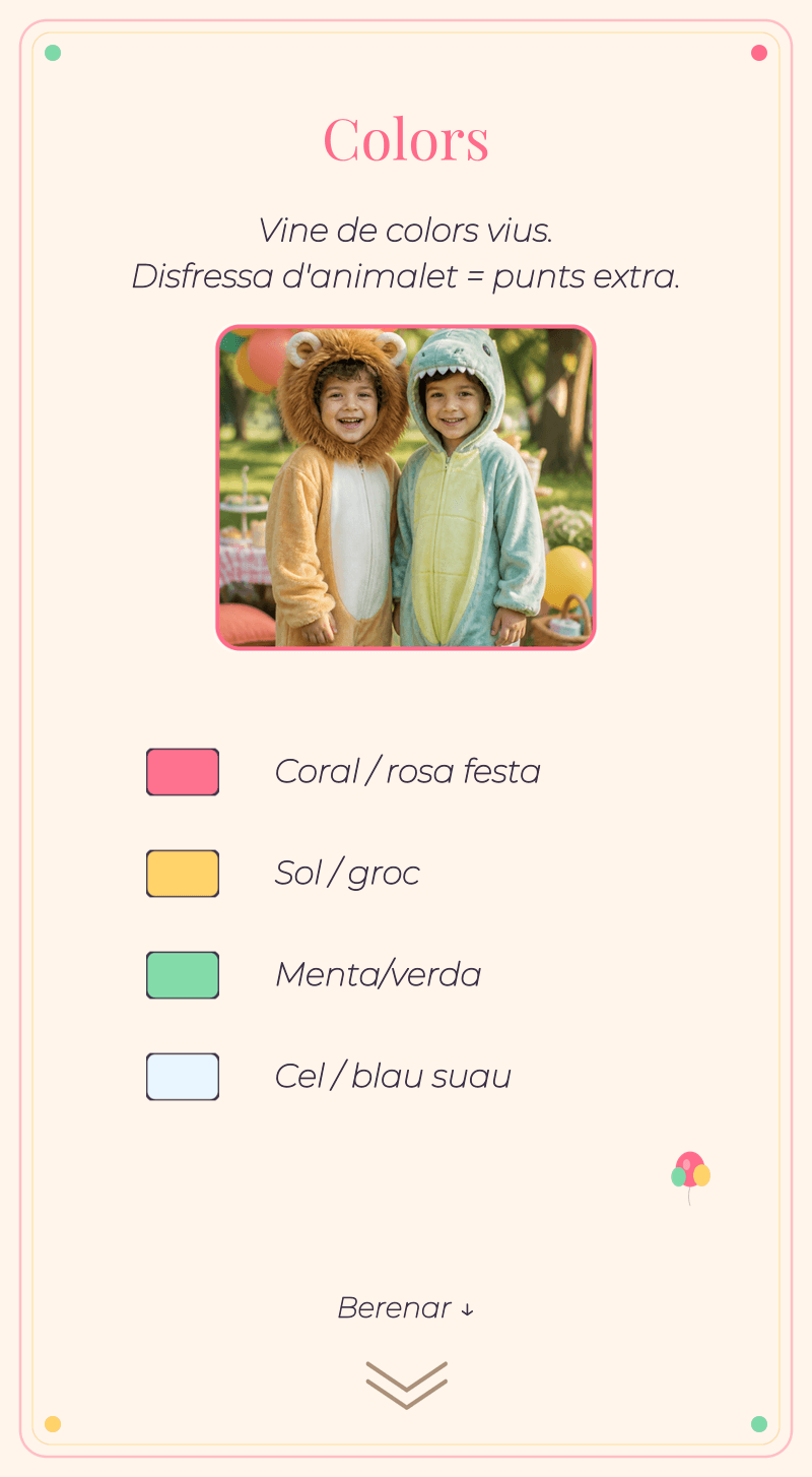 Aniversari Infantil — Festa de Globus — Colors