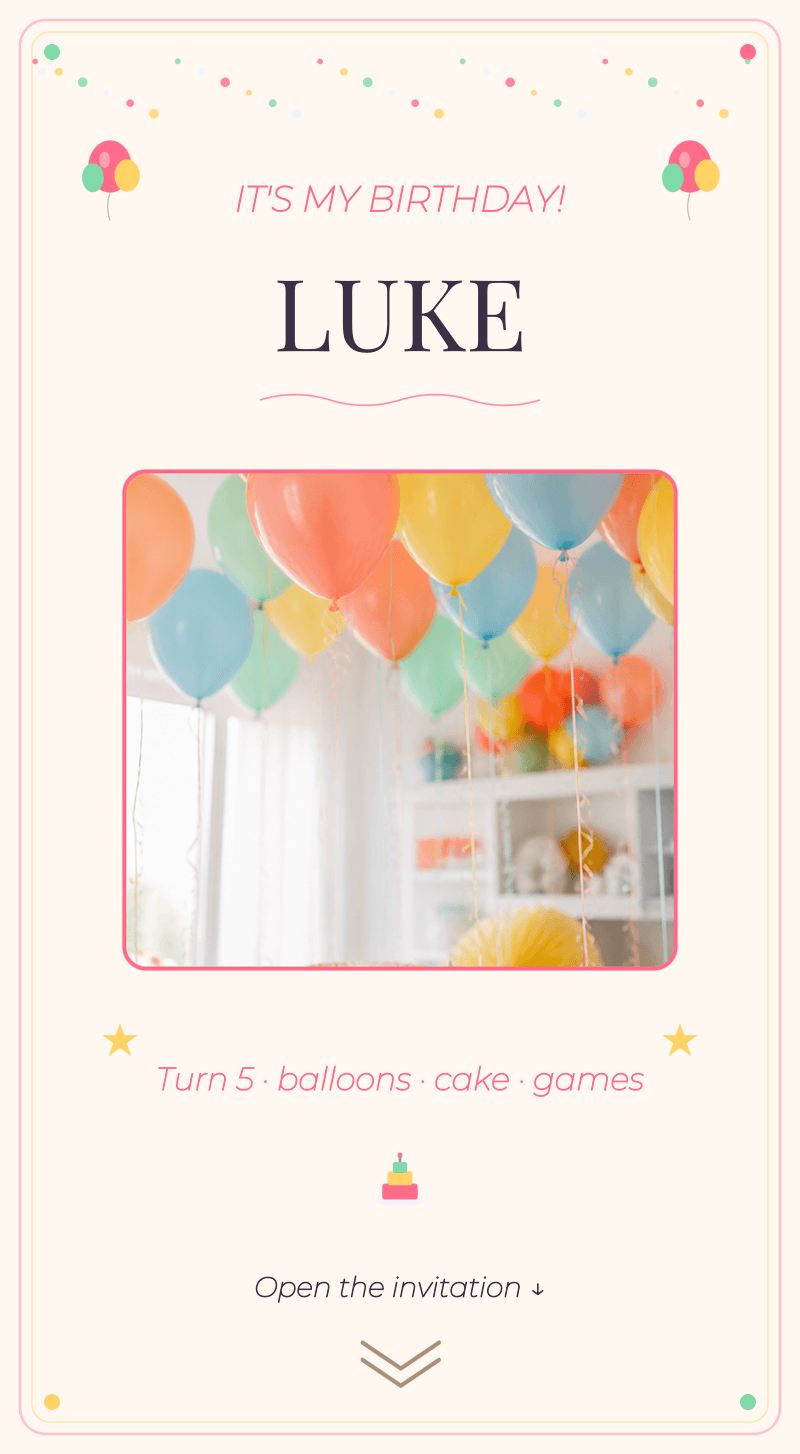 Kids Birthday — Balloon Party — Cover