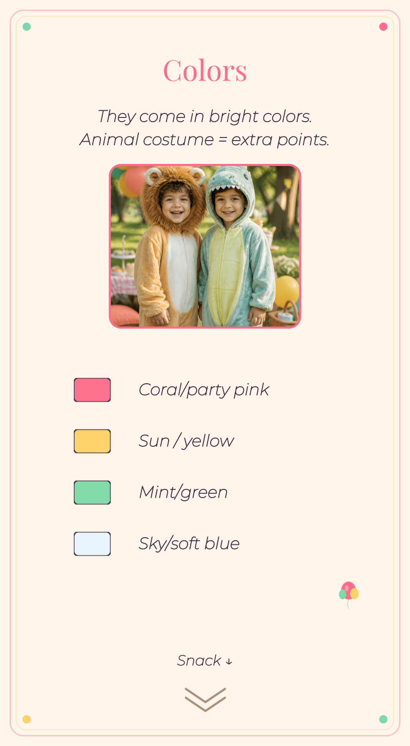 Kids Birthday — Balloon Party — Colours