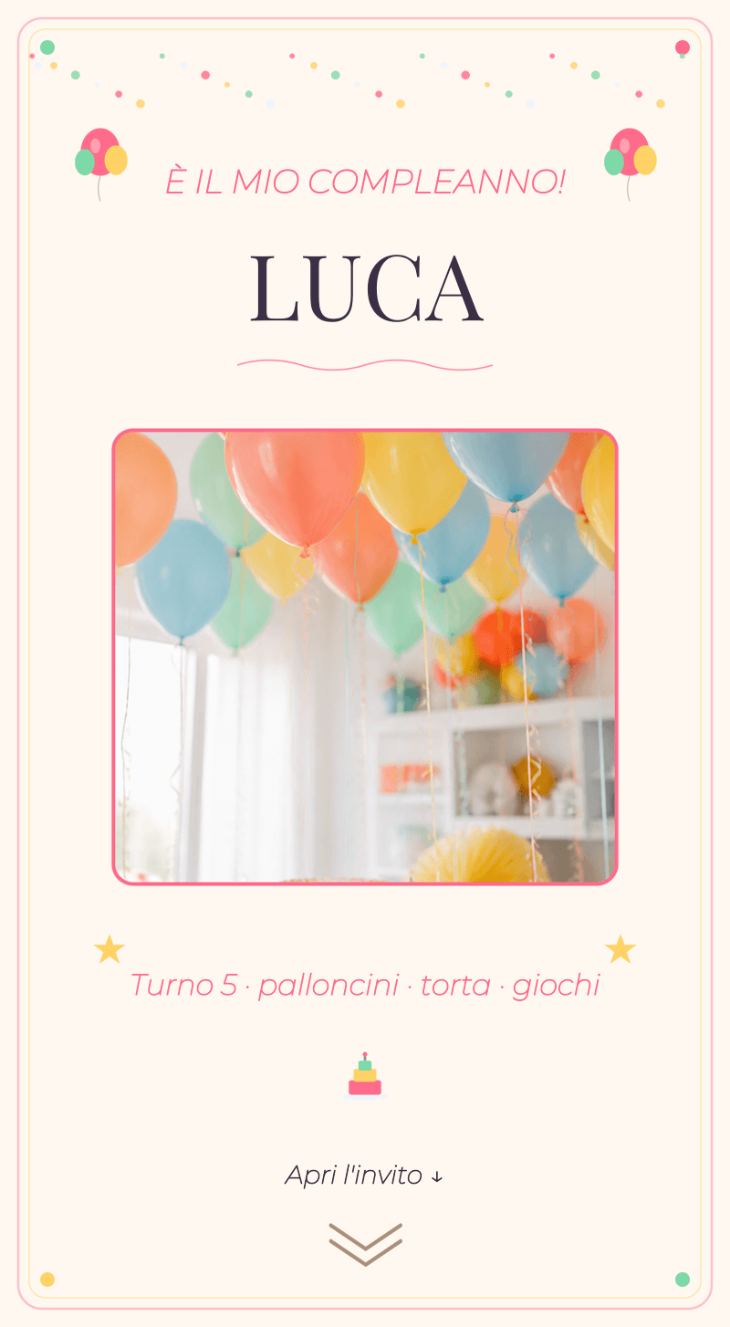 Compleanno Bambini — Festa di Palloncini