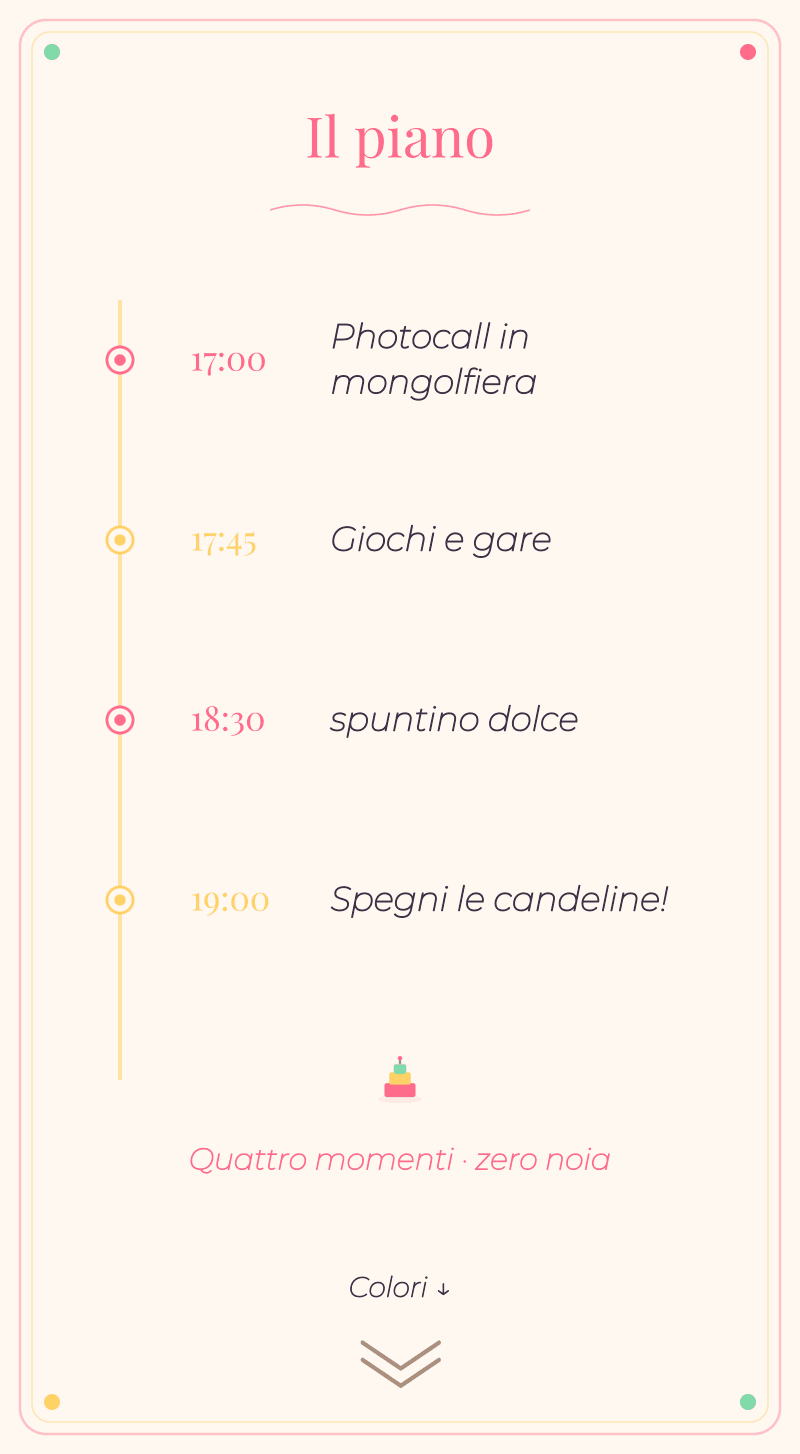 Compleanno Bambini — Festa di Palloncini — Il programma