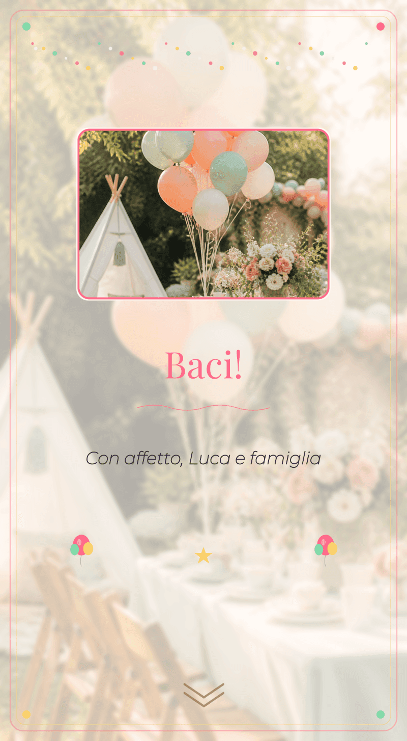 Compleanno Bambini — Festa di Palloncini — Baci