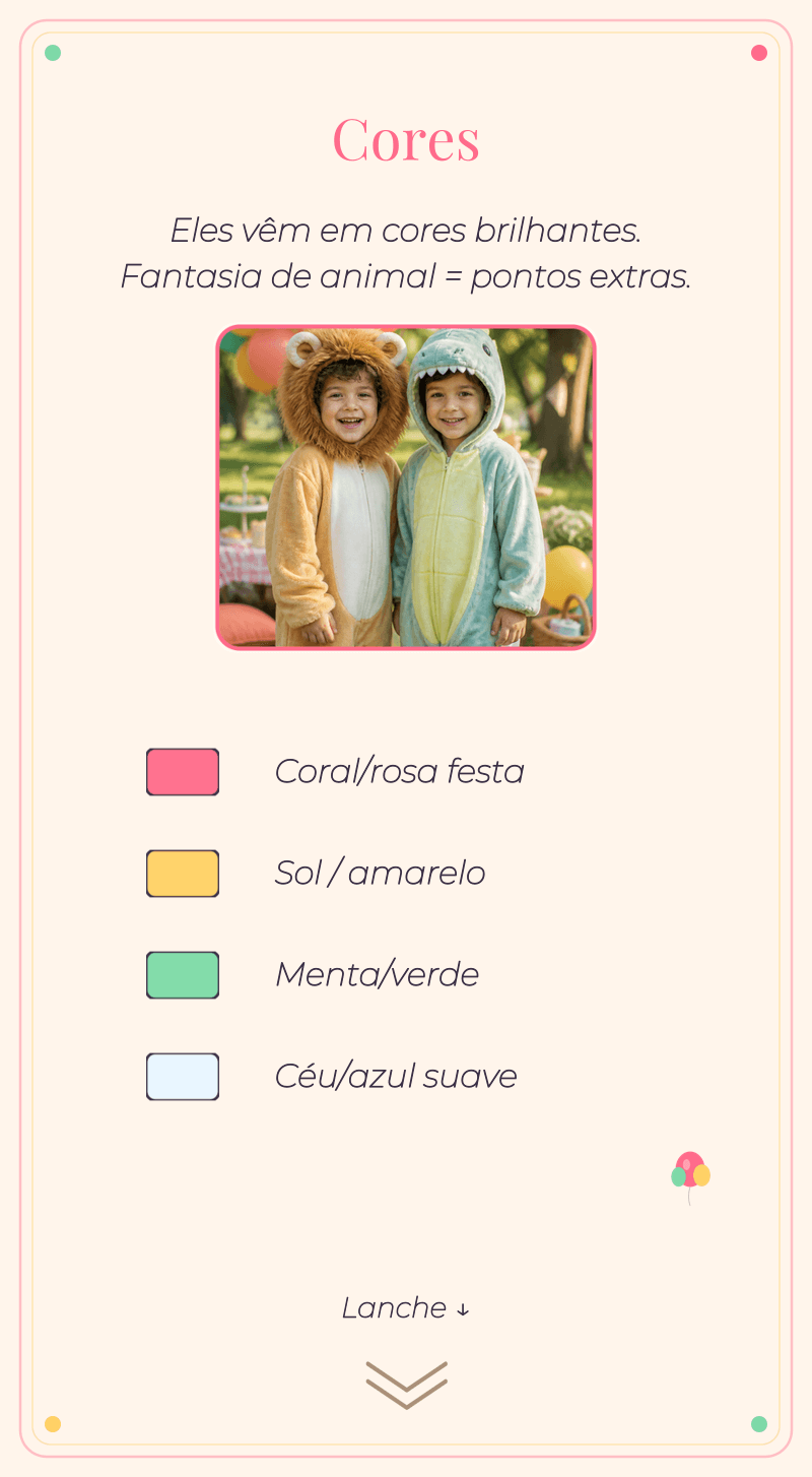 Aniversário Infantil — Festa de Balões — Cores