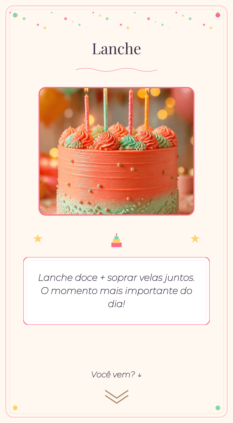 Aniversário Infantil — Festa de Balões — Lanche
