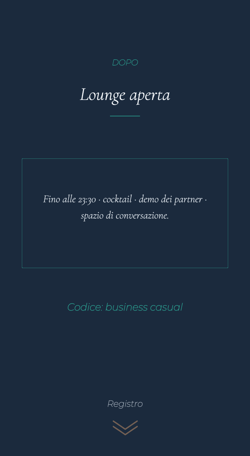 Aziendale: serata al vertice — Networking