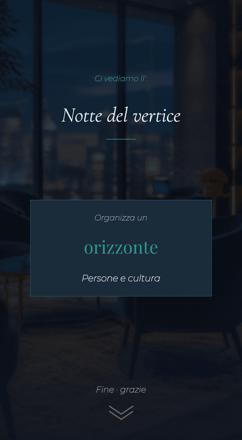 Aziendale: serata al vertice — Ci vediamo