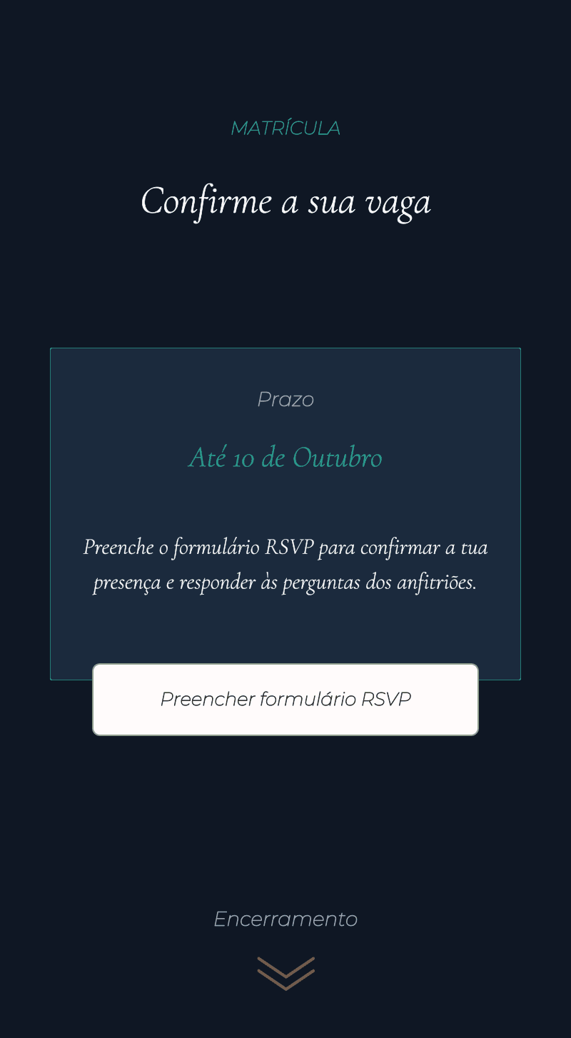 Corporativo – Noite de Cúpula — Registo