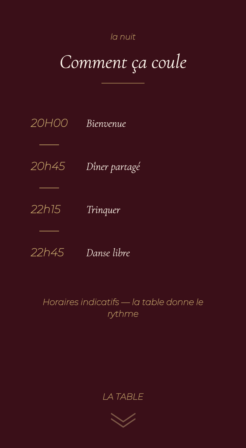 Anniversaire - Des années pour nous — La nuit