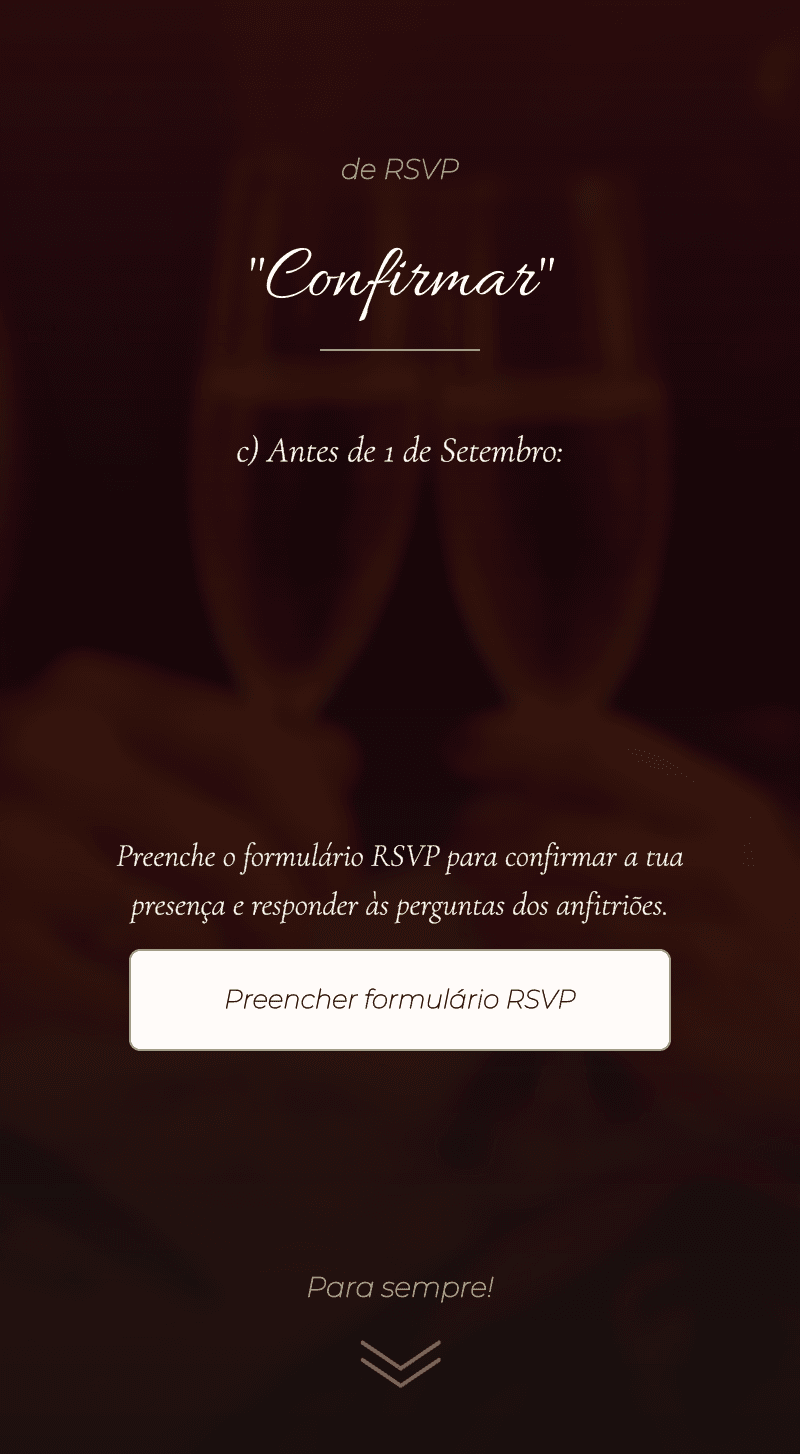 Aniversário - Anos de Nós — Confirma