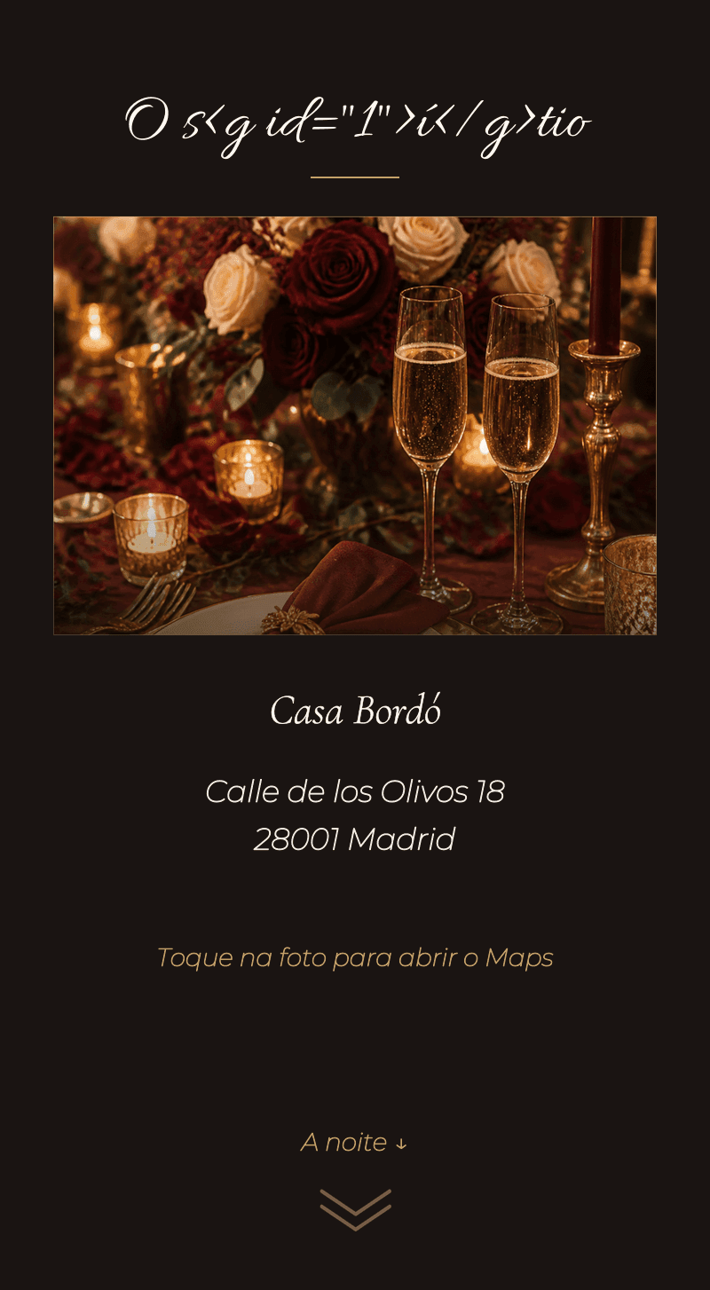 Aniversário - Anos de Nós — O lugar