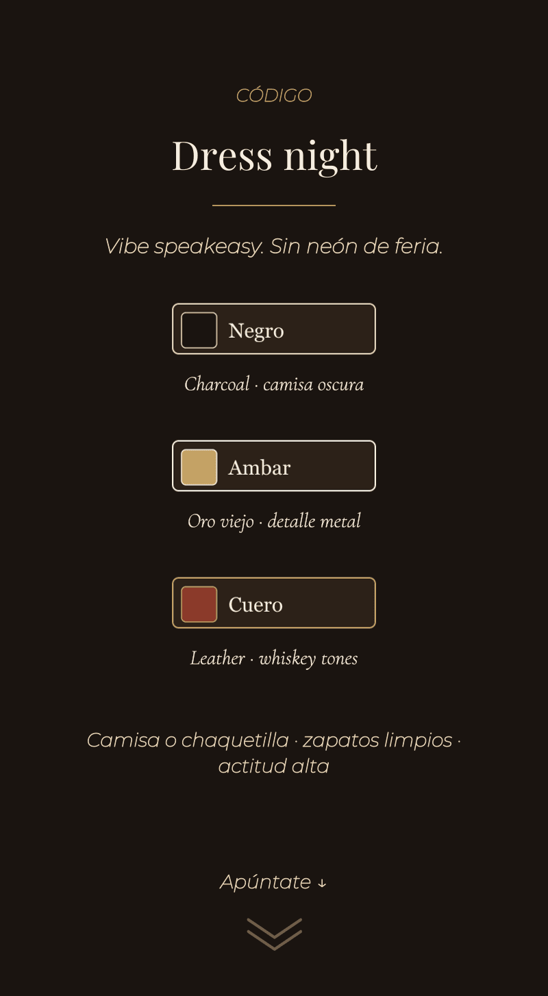 Comiat — Última Nit Lliure — Codi