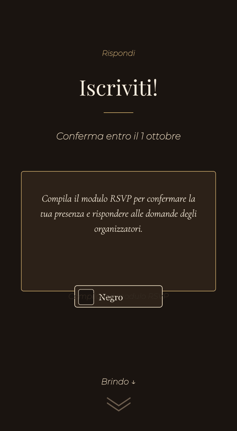 Addio: ieri sera gratis — Iscriviti