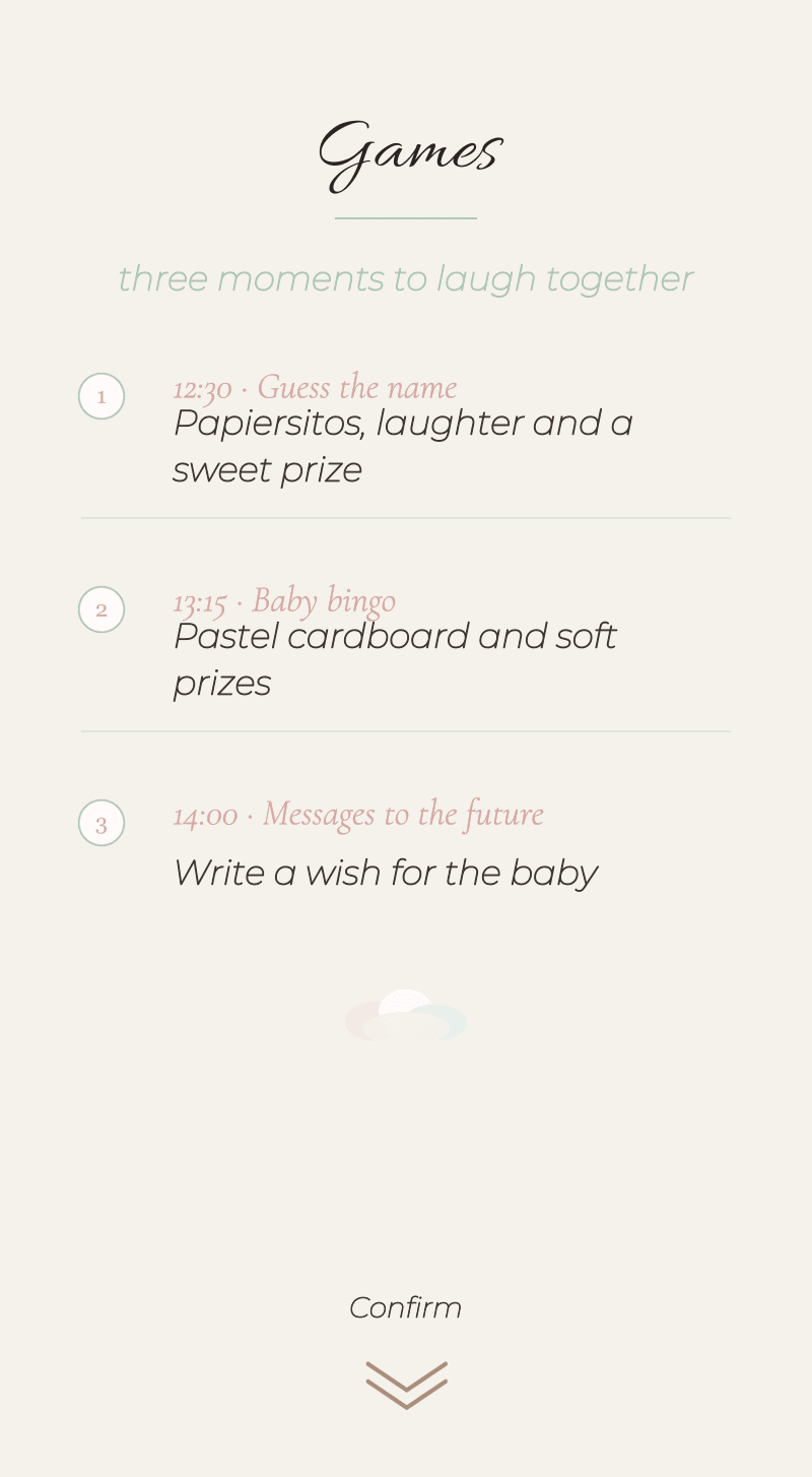 Baby Shower — Cotton Cloud — Games