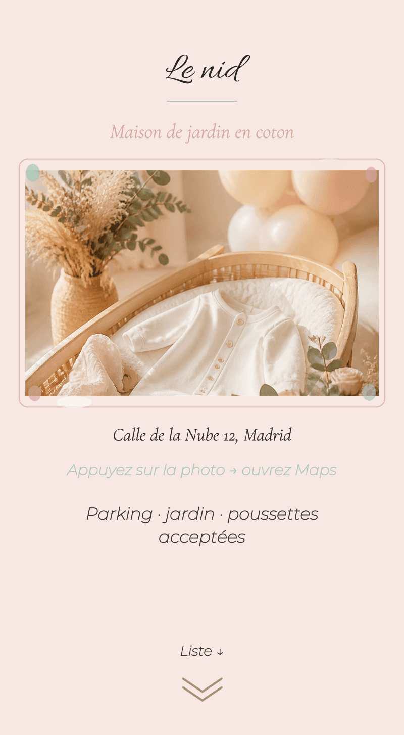 Baby Shower — Nuage de Coton — Le nid