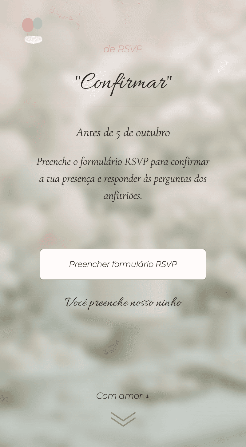 Baby Shower — Nuvem de Algodão — Confirma