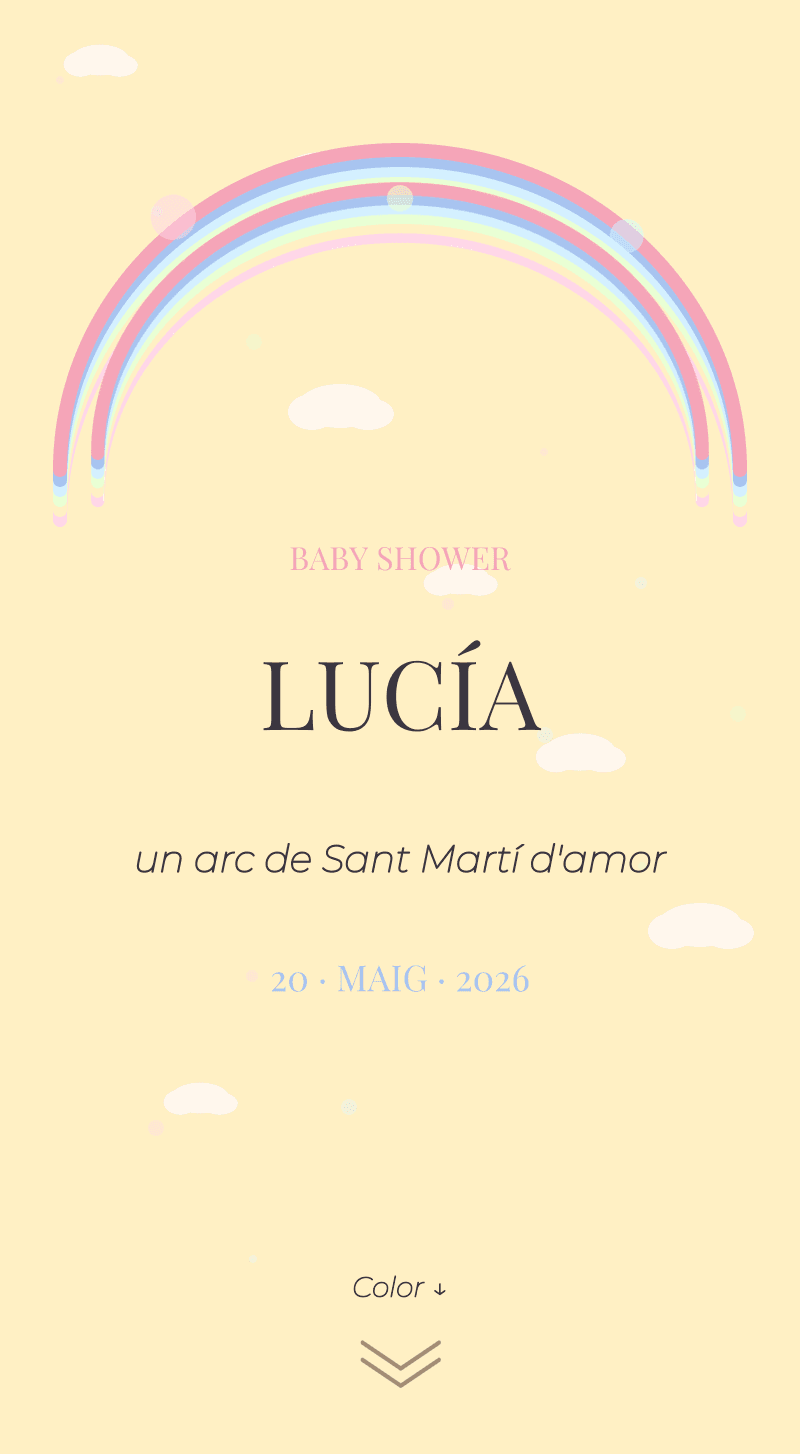Baby Shower — Arc de Sant Martí Pastel