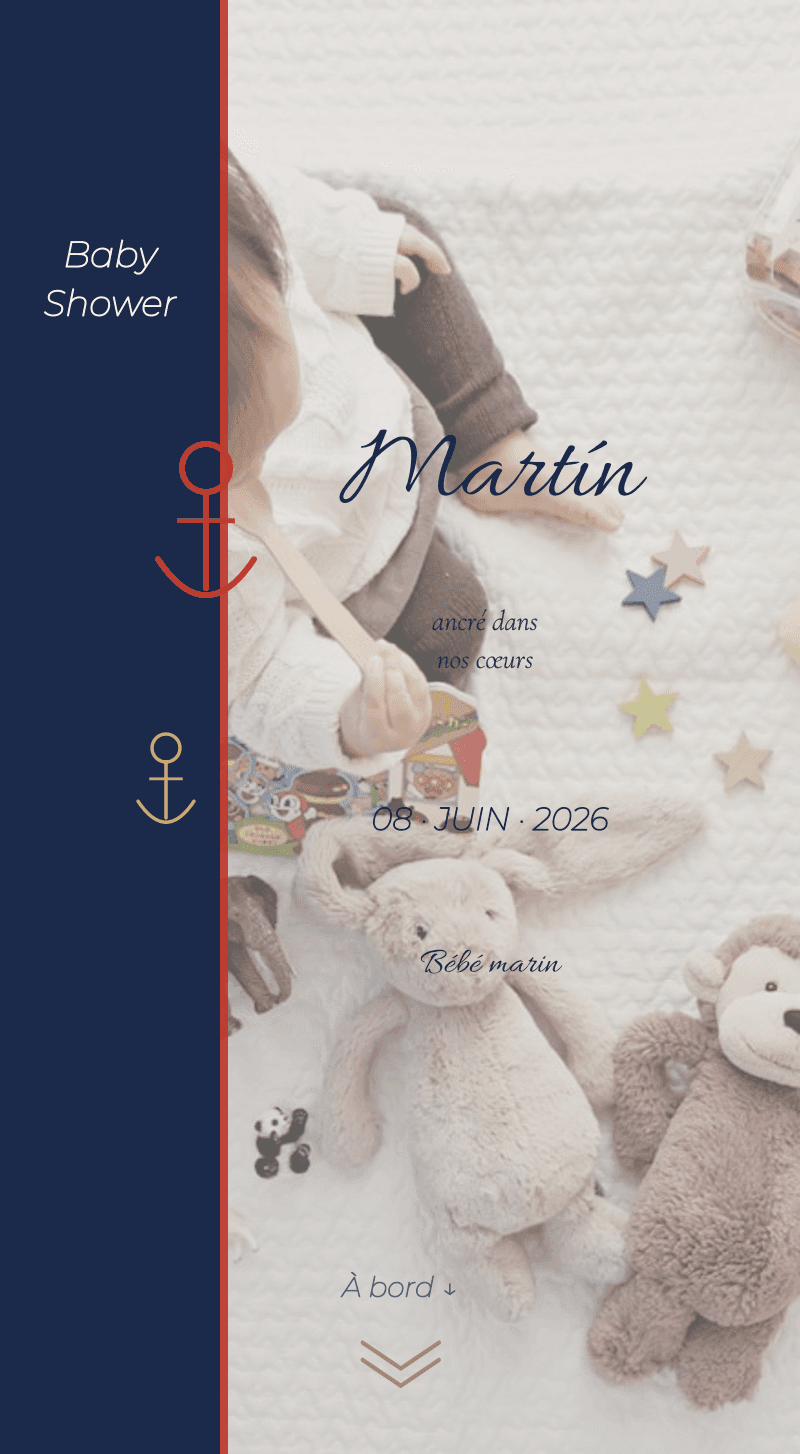 Baby Shower — Bébé Marin