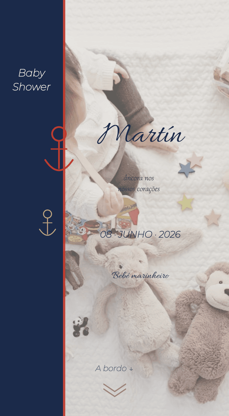 Baby Shower — Bebé Marinheiro