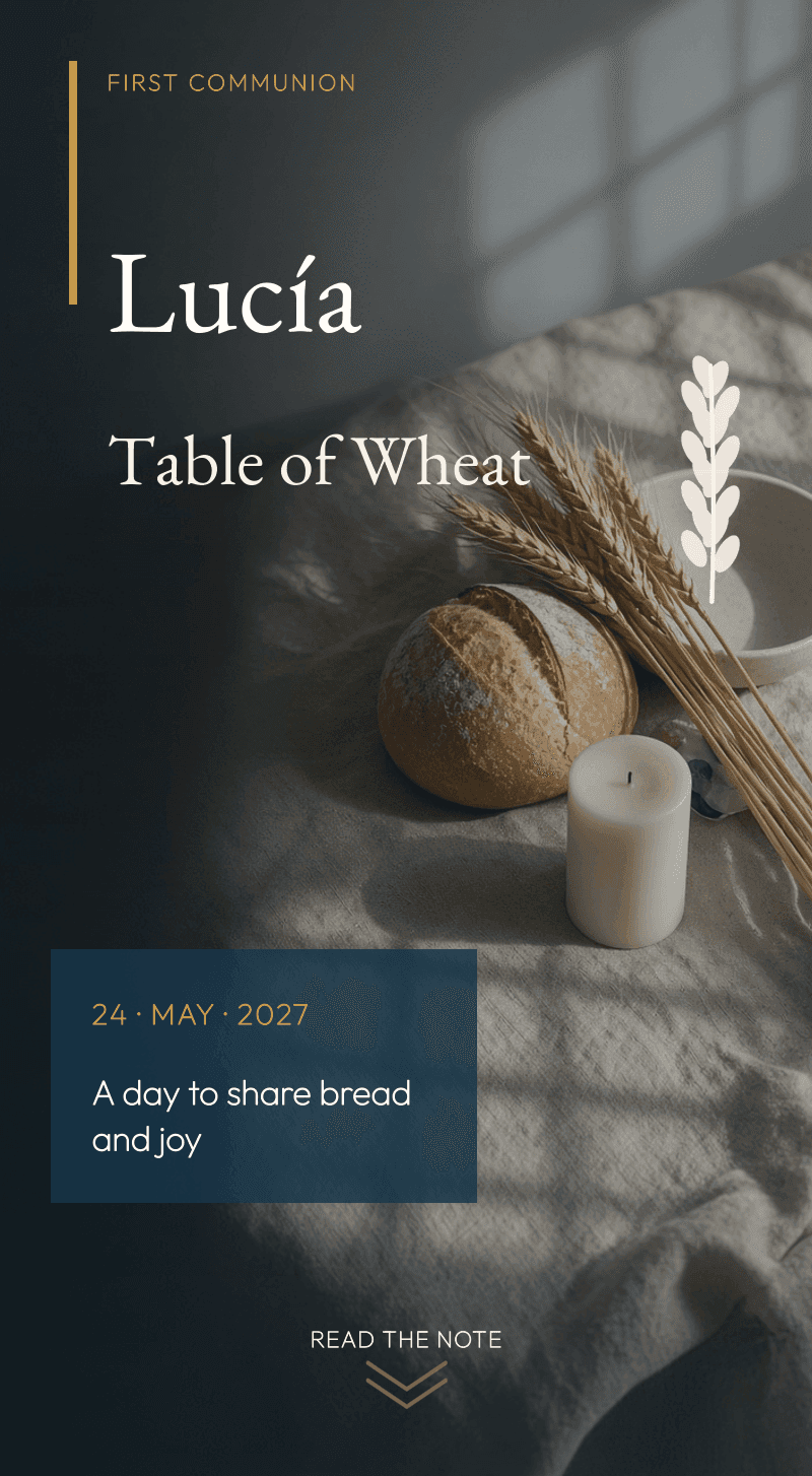 First Communion — Table of Wheat