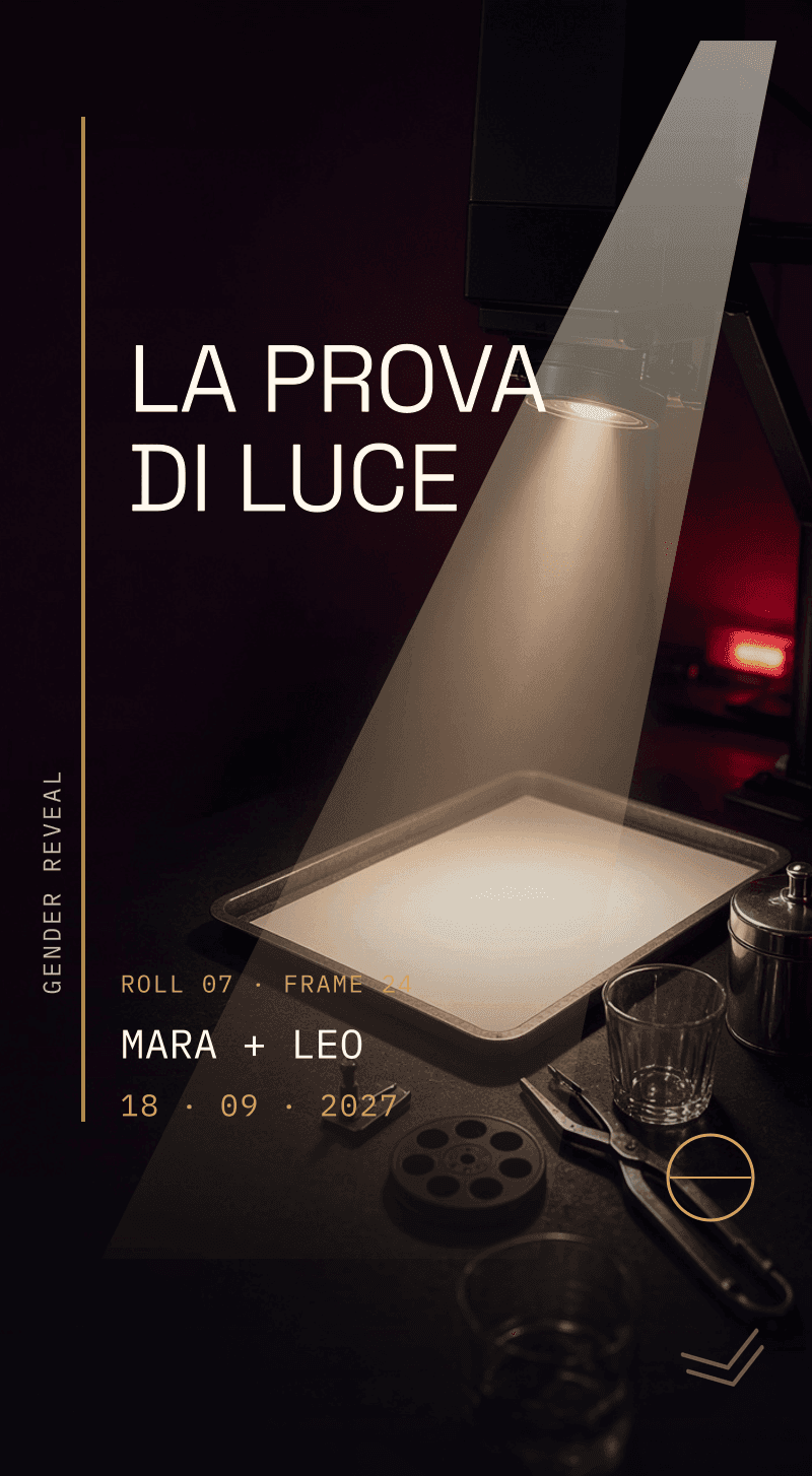 Gender reveal — La Prova di Luce