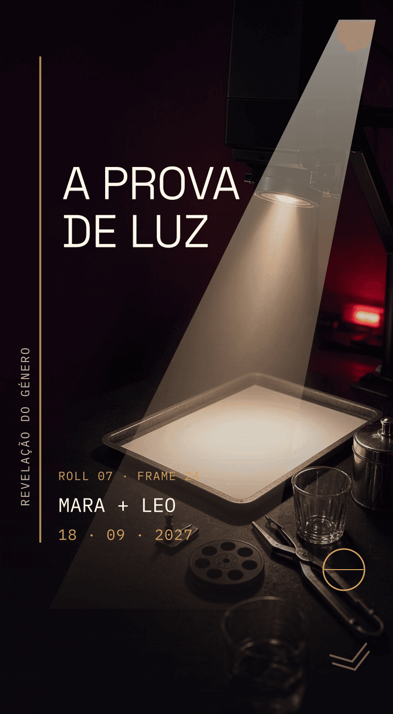 Revelação do género — A Prova de Luz