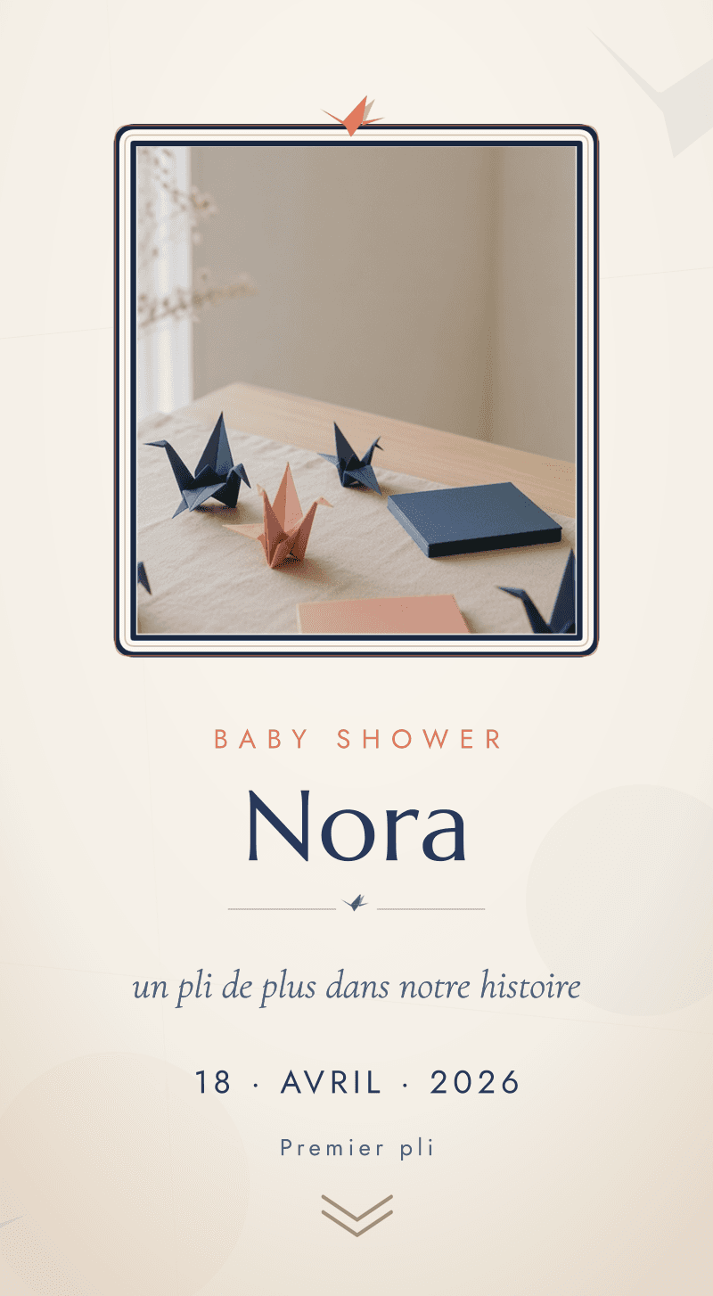 Baby Shower — Grues en Papier