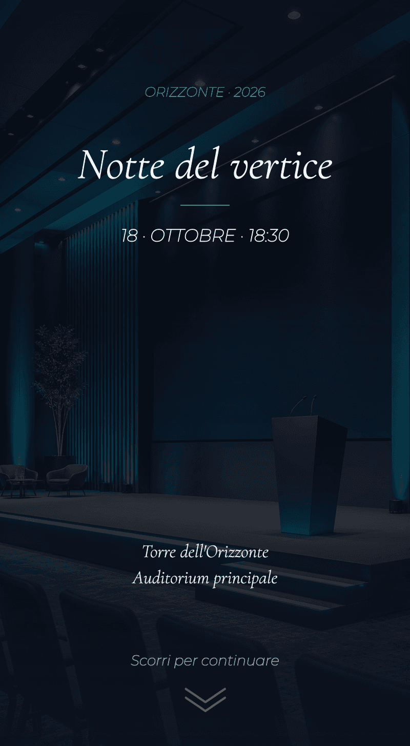 Aziendale: serata al vertice