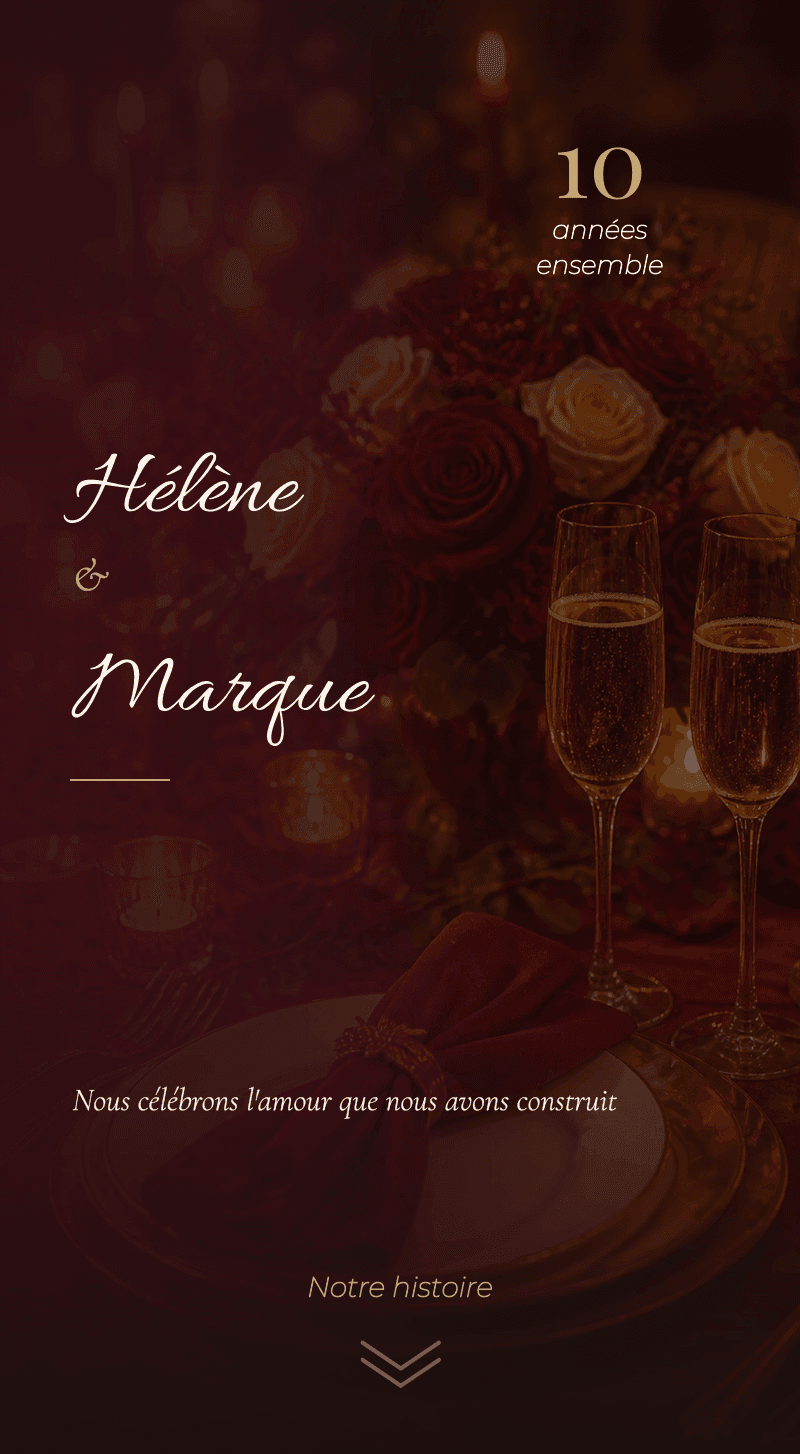 Anniversaire - Des années pour nous
